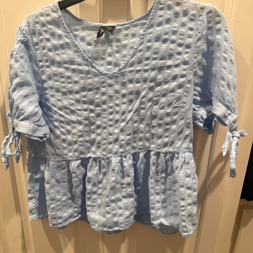 Versona blue blouse